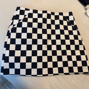 Checkered Black and White Zara skirt S